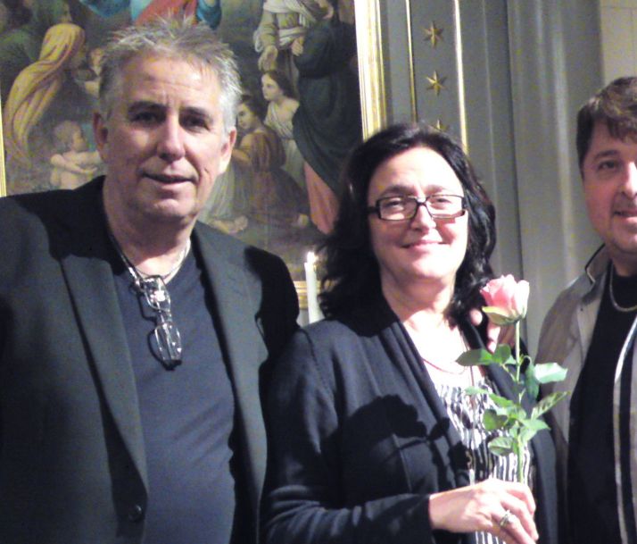 Ulf,Marléne,Håkan Windahl och Jens U Nilsson i Mörrums kyrka 12/10-2011.
En konsert för barn med diabetes.
Insamlingen gav drygt 6000 kr.